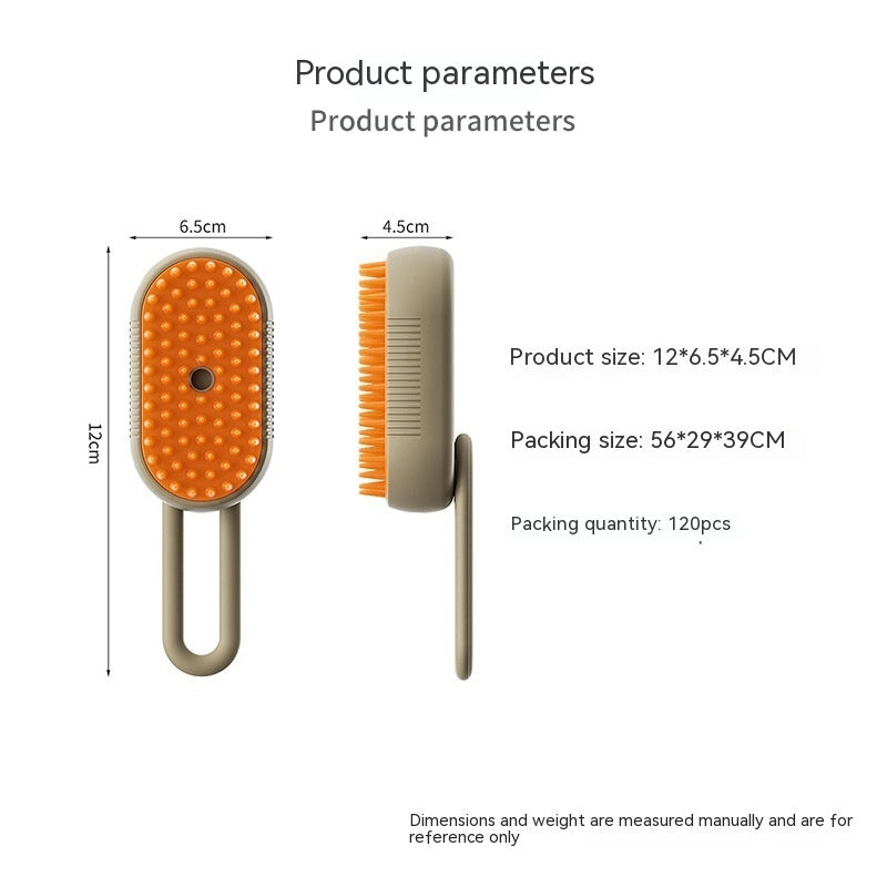 SteamBrush 3-in-1: Pet Grooming Made Easy