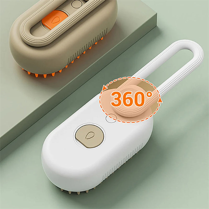 SteamBrush 3-in-1: Pet Grooming Made Easy